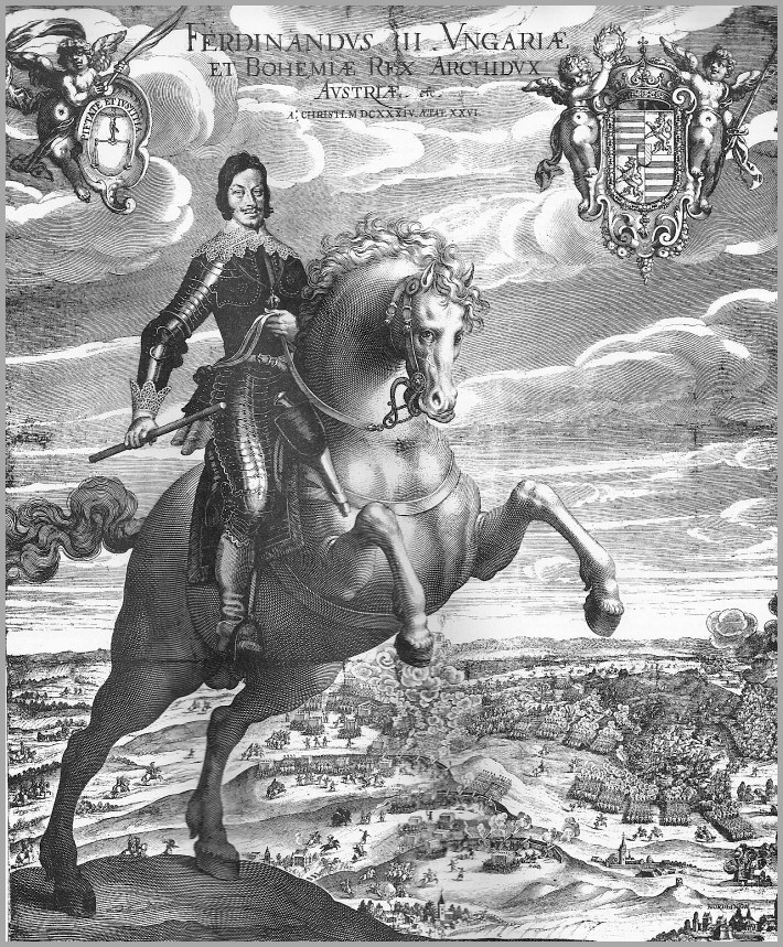 König Ferdinand von Böhmen und Ungarn, Kupferstich von Aegidius Saedeler, in Privatbesitz