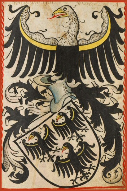 Wappen derer "von Gültlingen", Quelle: Wikipedia, Scheiblersches Wappenbuch
